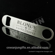 Metal stainless steel custom laser screen printing logo Blanks Bottle Opener Parts